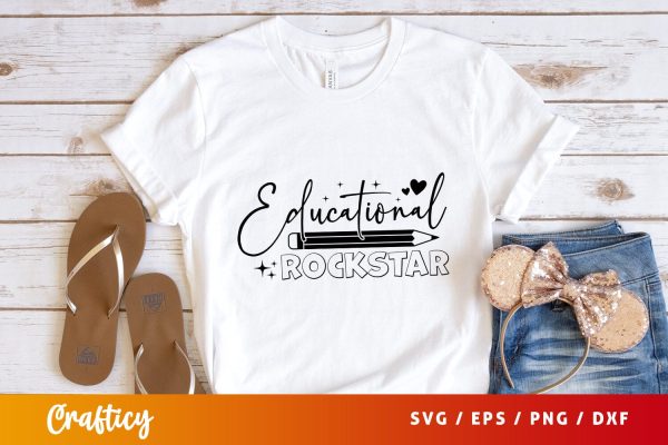 Educational rockstar Svg Design Fashion - Image 3